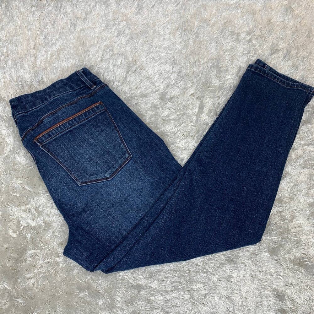 WHBM Stretch Jeans Sz 8 Skinny Crop Medium Wash